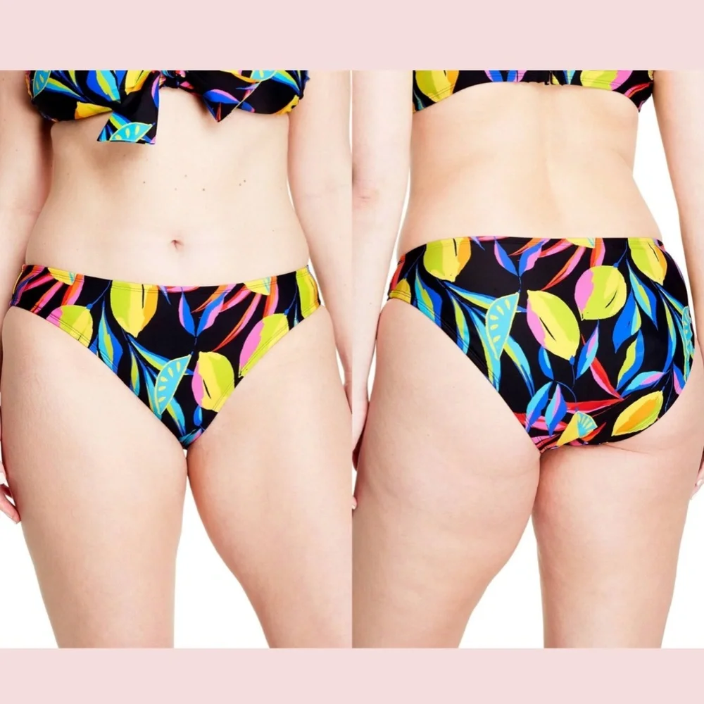 NWT $45‎ Tabitha Brown Target in Lemon- Tie Top [ S ] + Bikini Bottom [ M ]